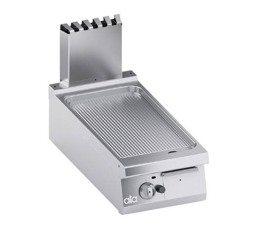 Gas low-built griddle plate 1 module grooved plate | K4GFBP05TTR