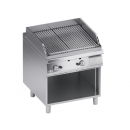 Movable lava-stone grill 1 unit for meat + open cabinet | K4GPLP10VVC