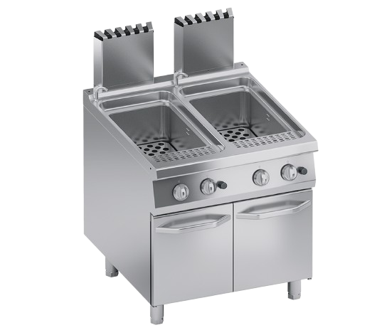 Gas pasta cooker double tank 40+40 lt. | K4GCPP10