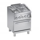 Gas range 4 burners + gas oven 1/1 GN | K6GCU10FF