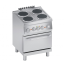 Electric range 4 burners + electric oven 1/1 GN | K6ECU10FF