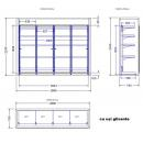 Glass door chamber with 4 doors | TCV0001