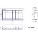 Glass door chamber with 6 doors | TCV0003