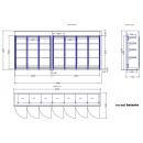 Glass door chamber with 7 doors | TCV0004