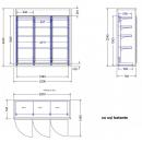 Glass door chamber with 3 doors | TCV0006