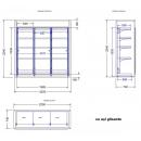 Glass door chamber with 3 doors | TCV0006