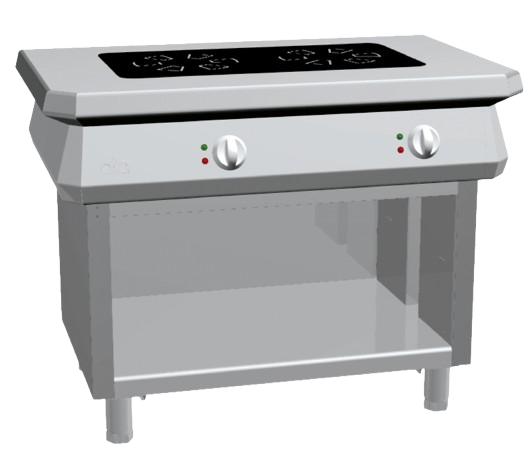 Induction pass-through range 2 plates + open cabinet | K1ECI07VV