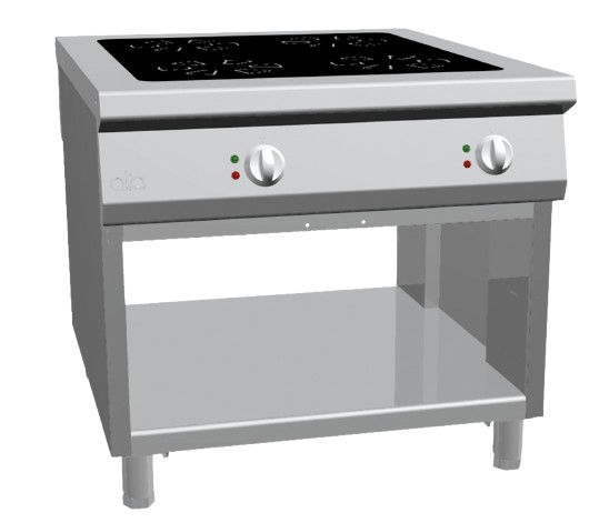 Induction pass-through range 4 plates + open cabinet | K1ECI10VV