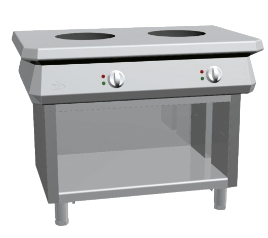 Induction pass-through wok + open cabinet | K1EWK07VV