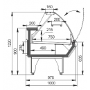 MISSOURI 2.5 (AG-097-deli-OS-122-DBA) RAL 9005 | Refrigerated counter