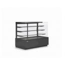 Vitrină frigorifică cofetărie cu ventilare geam frontal | LCC Carina 04 1,4 negru