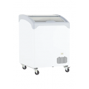 UDD 100 SCEBN Chest freezer with slanting, sliding and convexed glass door