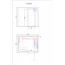Solid door remote freezing chamber 11,32 m³ (2,0 x 2,46 x 2,3 m) | TCS005