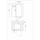 Solid door freezing chamber 6,9 m³ (1,5 x 2,0 x 2,3 m) | TCS014