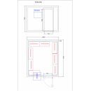 Solid door freezing chamber 21,71 m³ (2,86 x 3,3 x 2,3 m) | TCS016
