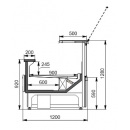 МISSOURI 125 AС-120-deli-PS-130-DBA | Csemegepult RAL 9005