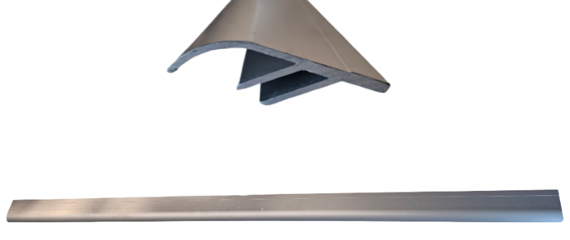 Aluminium rail for glass for WCHG 1.5/1.1 horizontal refrigerated showcase (Mawi)