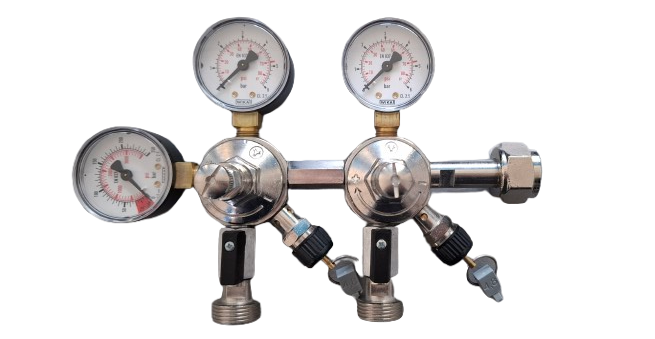 Oxyturbo CO2 reduktor W21,8x14TPI – 4 bar – 2 körös sörhűtőhöz