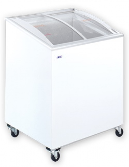 UDD 200 SCEB (KH-CF200 SCEB) Chest freezer with slanting, sliding and convexed glass door