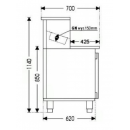 SP 1,9 - refrigerated pizza table