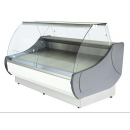 WCh-7/1 Ofelia 1570 ZZ - Refrigerated counter with curved glass for ext. aggr.