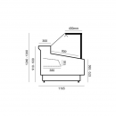 WCh-8/1 Carmen 3060 ZZ | Counter with straight glass without aggr. (D)