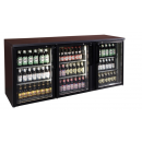 TC BB3GDR | Triple glass door bar cooler