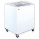 UDD 200 SCBG Chest freezer with sliding curved glass top