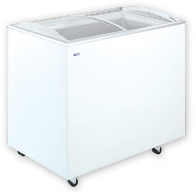 Ladă congelatoare cu geamuri glisante curbate | UDD 300 SCBG (KH-CF300 SCB)