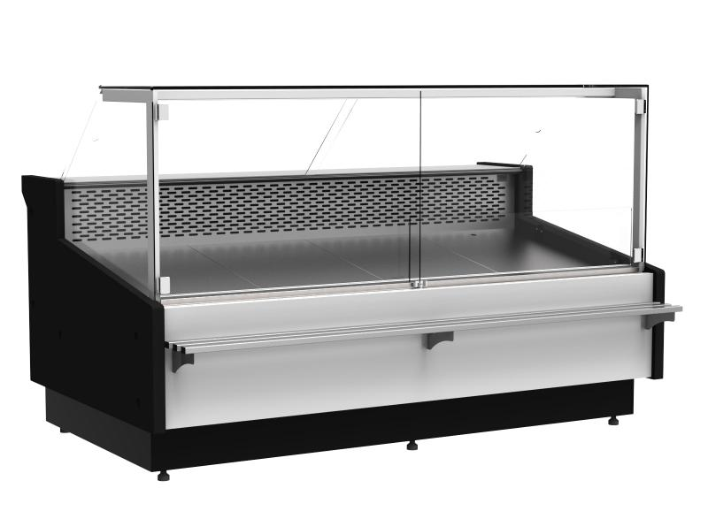 WCh-8 2.0/1.2 CARMEN - Counter with straight glass with built-in aggr. (S)