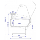 WCH GNN 1.5 - Counter with curved glass