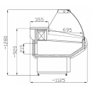 WCH I 1.7 - Counter with curved glass
