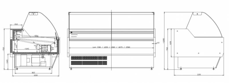 FIONA 2.5 | Refrigerated counter