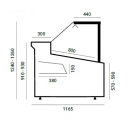 WCh-8/1 Carmen 1570 LS ZZ | Counter with straight glass without aggr. (D)