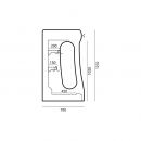 Dry food display wall cabinet 1500 mm | RCh-1-2/BD Helion 2 1570