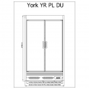 R-1 YR 250/80 YORK PLUS - Hűtött faliregál