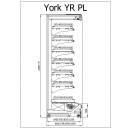 R-1 YR 375/80 YORK PLUS - Refrigerated wall cabinet