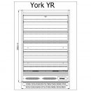 R-1 YR 125/90 YORK - Refrigerated wall cabinet