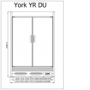 R-1 YR 150/90 YORK | Refrigerated wall cabinet