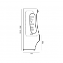 Refrigerated wall counter RCH-1/B 1570 REGULUS