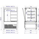 SONATA 1,4 - Confectionary counter with double frontglass