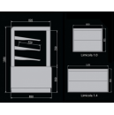 Limicola 1,4 Süteményes bemutatóvitrin