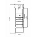 Vitrină frigorifică verticală | CC 635 GD+ (SCH 402) INOX