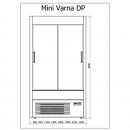 R-1 MVR 160/60 MINI VARNA | Refrigerated cabinet sliding doors