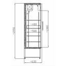 Vitrină frigorifică verticală | CC 725 GD (SCH 601) INOX