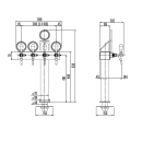 Tower T | 4 ways beer tower thin with medallion
