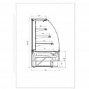 C-1 90 VNCH/O/DU VIENNA Self service refrigerated display counter with back doors