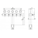 T Grand | 5 ways beer tower Plastic