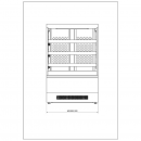 C-1 120 VNCH/O/DU VIENNA Self service refrigerated display counter with back doors