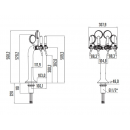 Snake Curved | 4 ways beer tower
